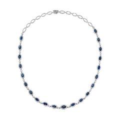 Collana in oro con Zaffiro Ceylon (CIRARI)
