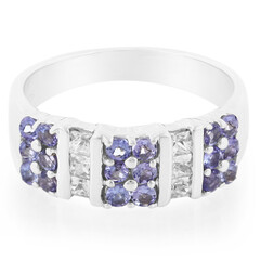 Anello in argento con Tanzaniti