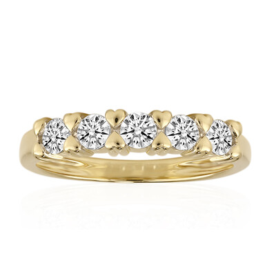 Anello in oro con Diamante IF (D) (Annette)