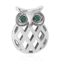 Charm in argento con Smeraldo Zambia