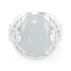 Anello in argento con Calcedonio Turco