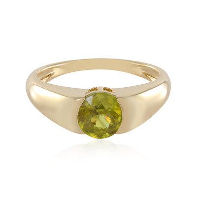 Anello in oro con Sfene