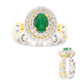 Anello in argento con Smeraldo Zambia (Gems en Vogue)