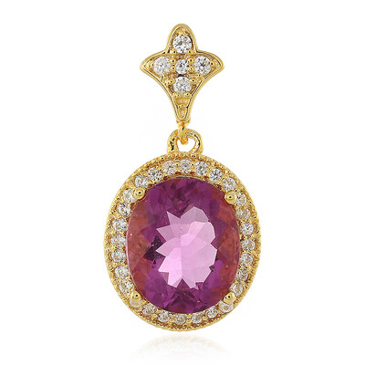 Ciondolo in argento con Fluorite Rosa del Messico