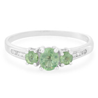 Anello in argento con Cianite Menta