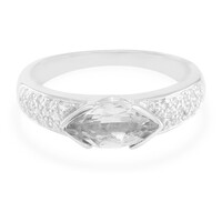 Anello in argento con Goshenite
