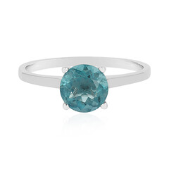Anello in argento con Fluorite Petrolio del Belgio