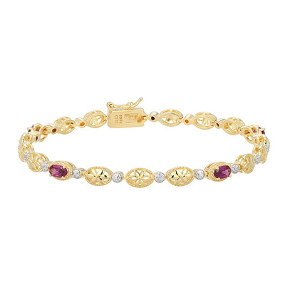 Bracciale in argento con Rodolite