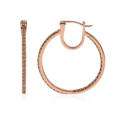 Orecchini in oro con Diamante Rose de France SI1 di Argyle (Annette)