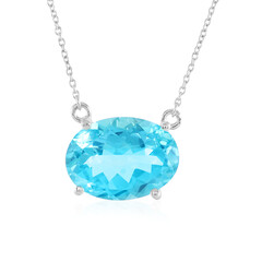 Collana in argento con Topazio Paraiba