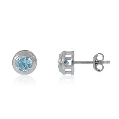 Orecchini in argento con Topazio Blu Cielo