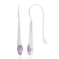 Orecchini in argento con Ametista Rose de France