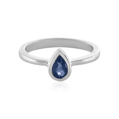 Anello in argento con Zaffiro Blu