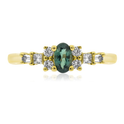 Anello in oro con Alessandrite Brasiliana AAA (CIRARI)