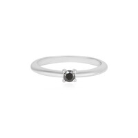 Anello in argento con Diamante Nero