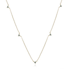 Collana in oro con Diamante Blu Cielo I2 (de Melo)