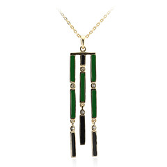 Collana in argento con Topazio Bianco