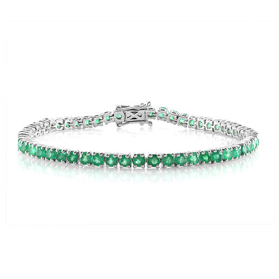 Bracciale in argento con Smeraldo Brasiliano
