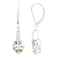 Orecchini in argento con Ametista Verde