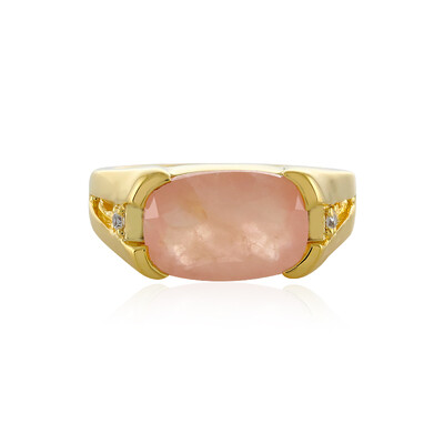 Anello in argento con Quarzo Rosa