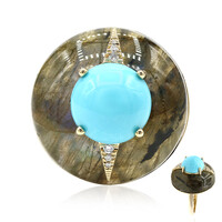 Anello in oro con Turchese Sleeping Beauty (CIRARI)