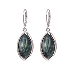Orecchini in argento con Serafinite