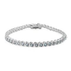 Bracciale in argento con Topazio Blu Cielo