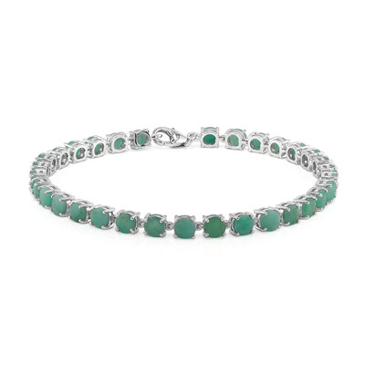 Bracciale in argento con Smeraldo Brasiliano