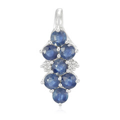 Ciondolo in argento con Zaffiro Blu