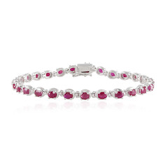 Bracciale in argento con Rubino