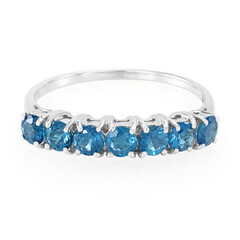Anello in argento con Apatite Blu Royal