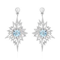 Orecchini in argento con Topazio Blu Cielo