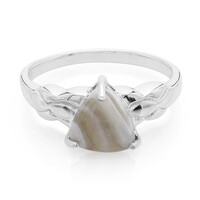Anello in argento con Agata Botswana
