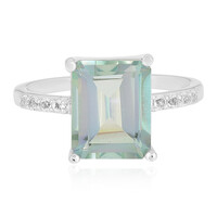 Anello in argento con Quarzo Lago della Montagna