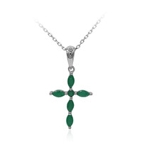 Collana in oro con Smeraldo Zambia AAA