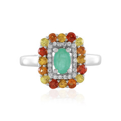 Anello in argento con Smeraldo Socoto