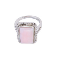 Anello in argento con Opale Pelle d'Angelo