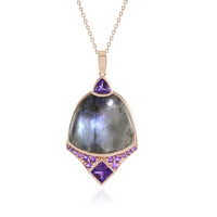 Collana in argento con Labradorite Porpora Maniry (KM by Juwelo)