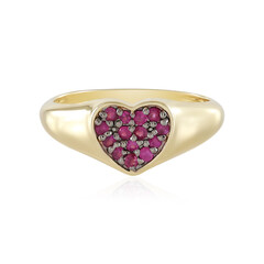 Anello in argento con Rubino