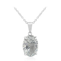 Collana in argento con Topazio Bianco