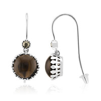 Orecchini in argento con Quarzo Fumè (Annette classic)