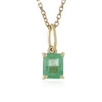 Collana in oro con Smeraldo Colombiano