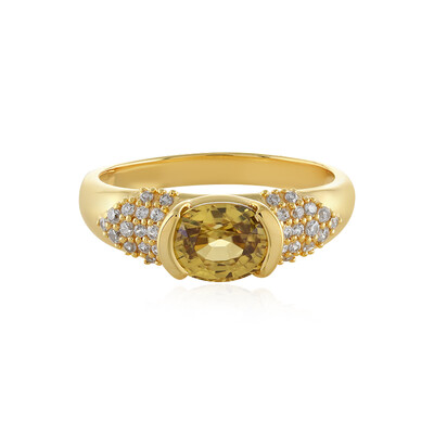 Anello in argento con Zircone Giallo