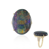 Anello in oro con Opale Matrice Andamooka (AMAYANI)