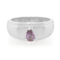 Anello in argento con Zaffiro Ceylon Porpora (non riscaldato)