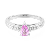 Anello in argento con Zaffiro Ceylon Rosa