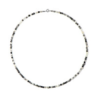 Collana in argento con Quarzo Rutilato Nero