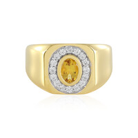 Anello in argento con Berillo Giallo