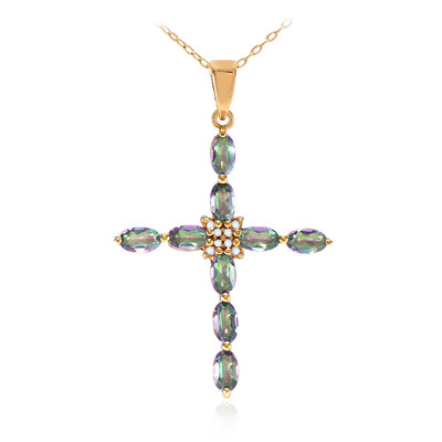 Collana in argento con Quarzo Mistico