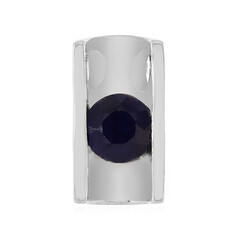 Ciondolo in argento con Zaffiro Blu del Madagascar